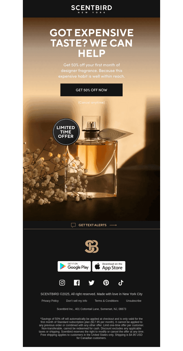 50% Off Liquid Luxury