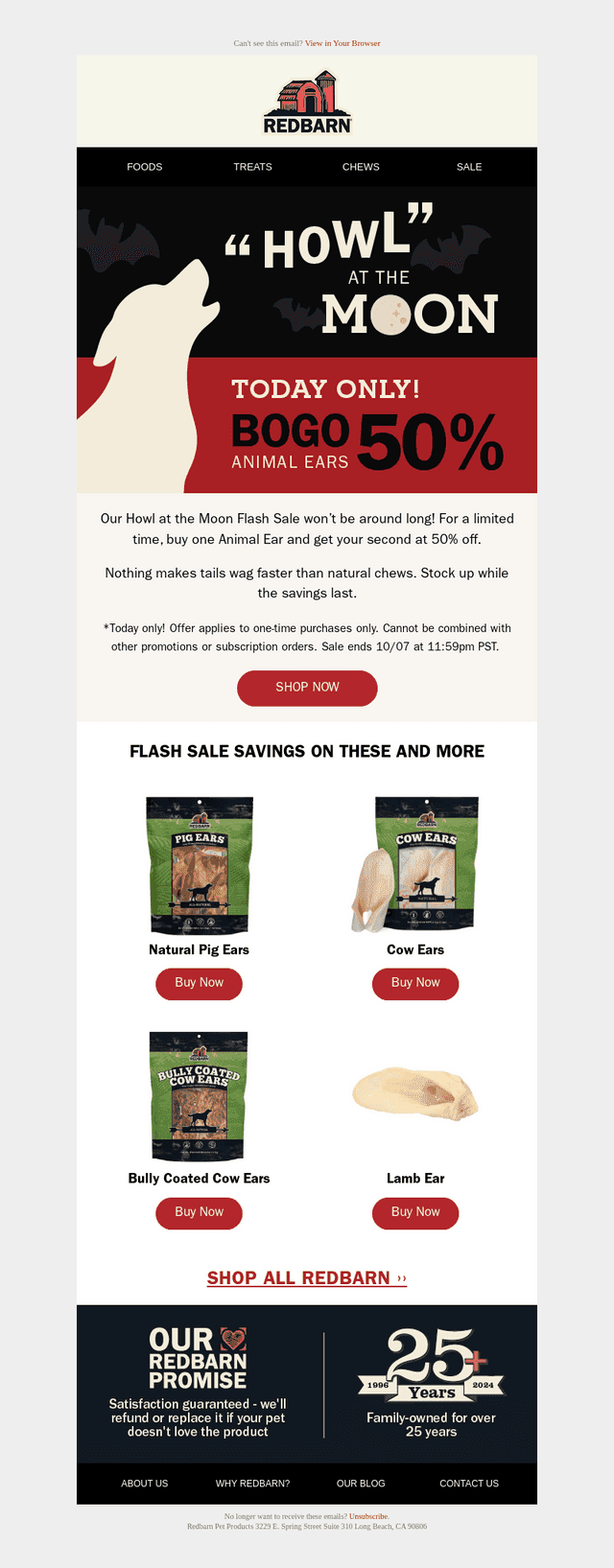 Full Moon Savings: Today Only