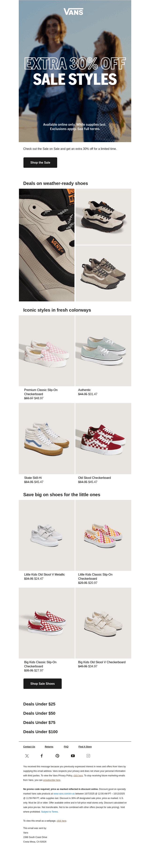 Extra 30% off sale styles online