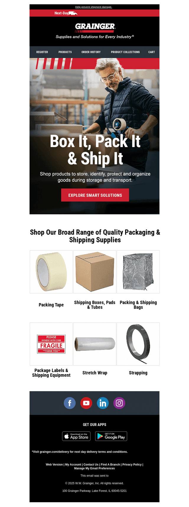 Store, Identify, Protect & Organize Goods During Shipment