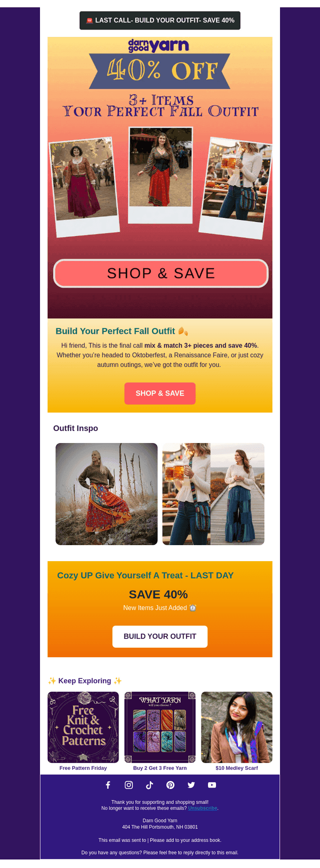 Last Call 🚨 Save 40% Ending