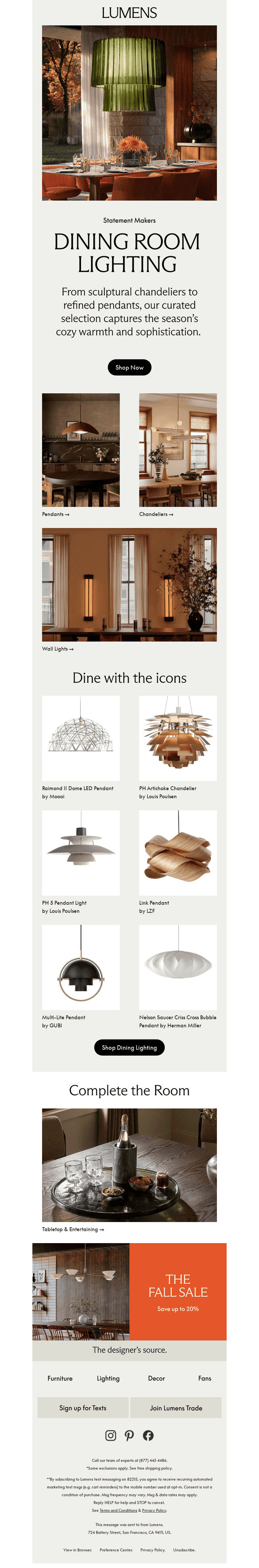 Fall’s Best Dining Room Lighting