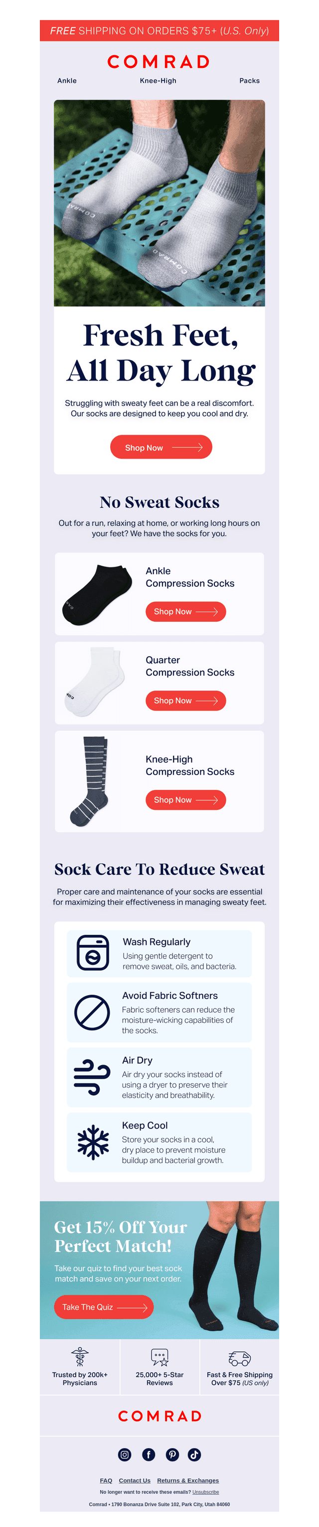 Say Goodbye to Sweaty Feet!