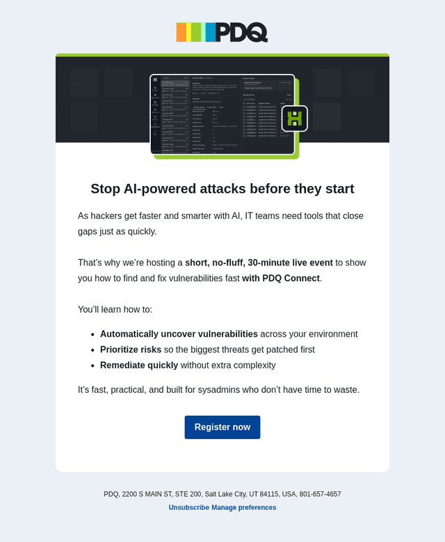 Find and fix vulnerabilities fast with PDQ Connect