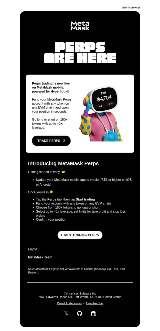 MetaMask email from Wed, Oct 8, 2025