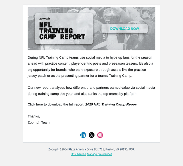 Zoomph email from Wed, Oct 8, 2025
