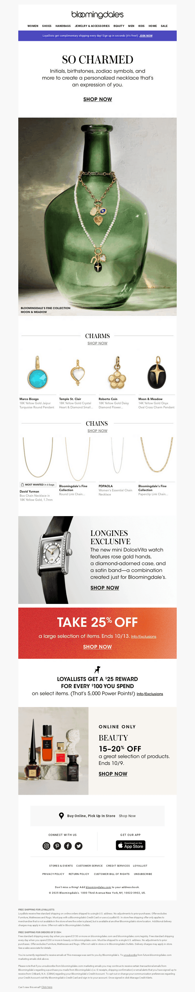 Create your own charm necklace