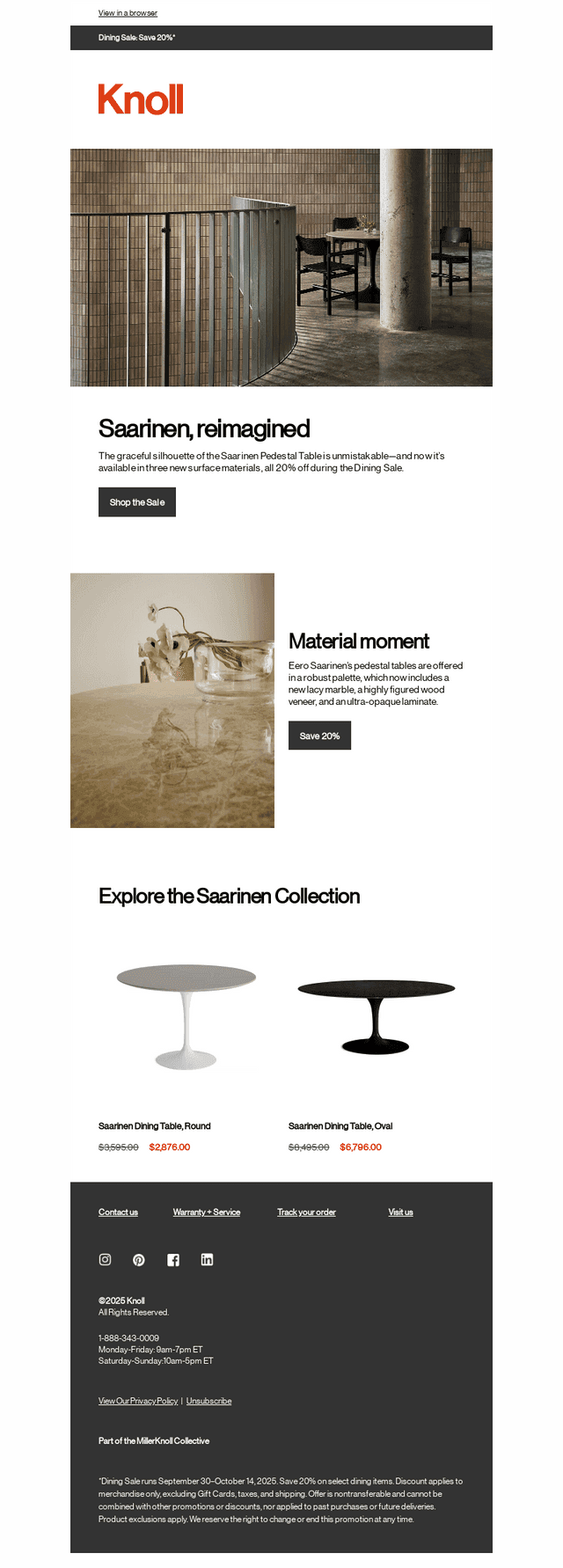Saarinen in striking new surfaces