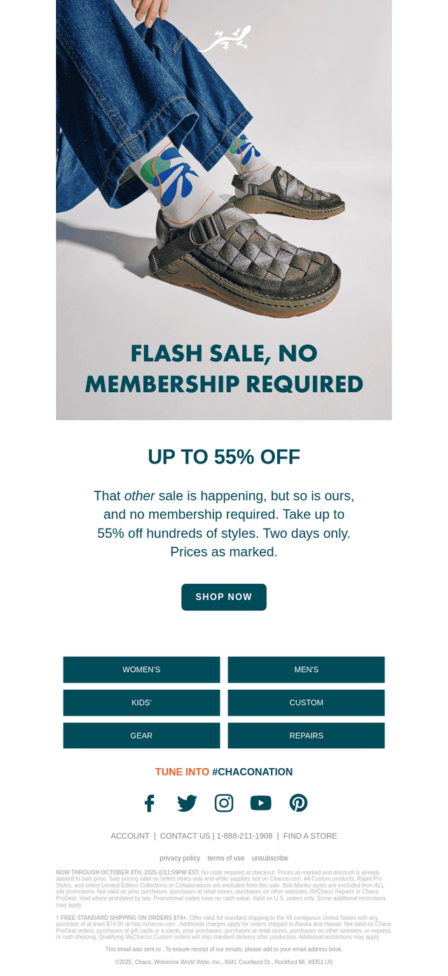 LAST DAY! Up to 55% Off