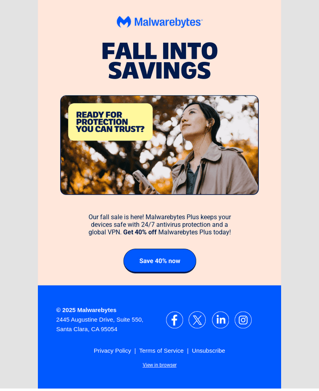 Fall into savings