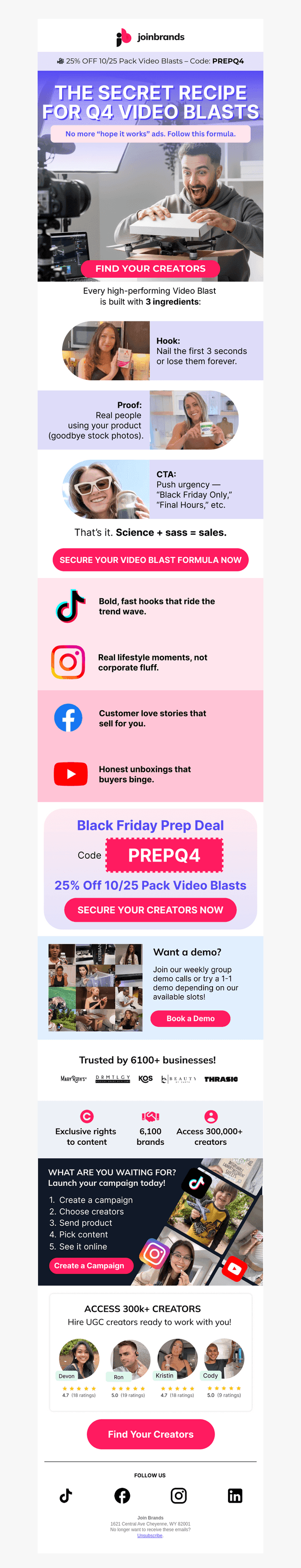 Stop guessing.🔥 Here’s the Black Friday video formula.