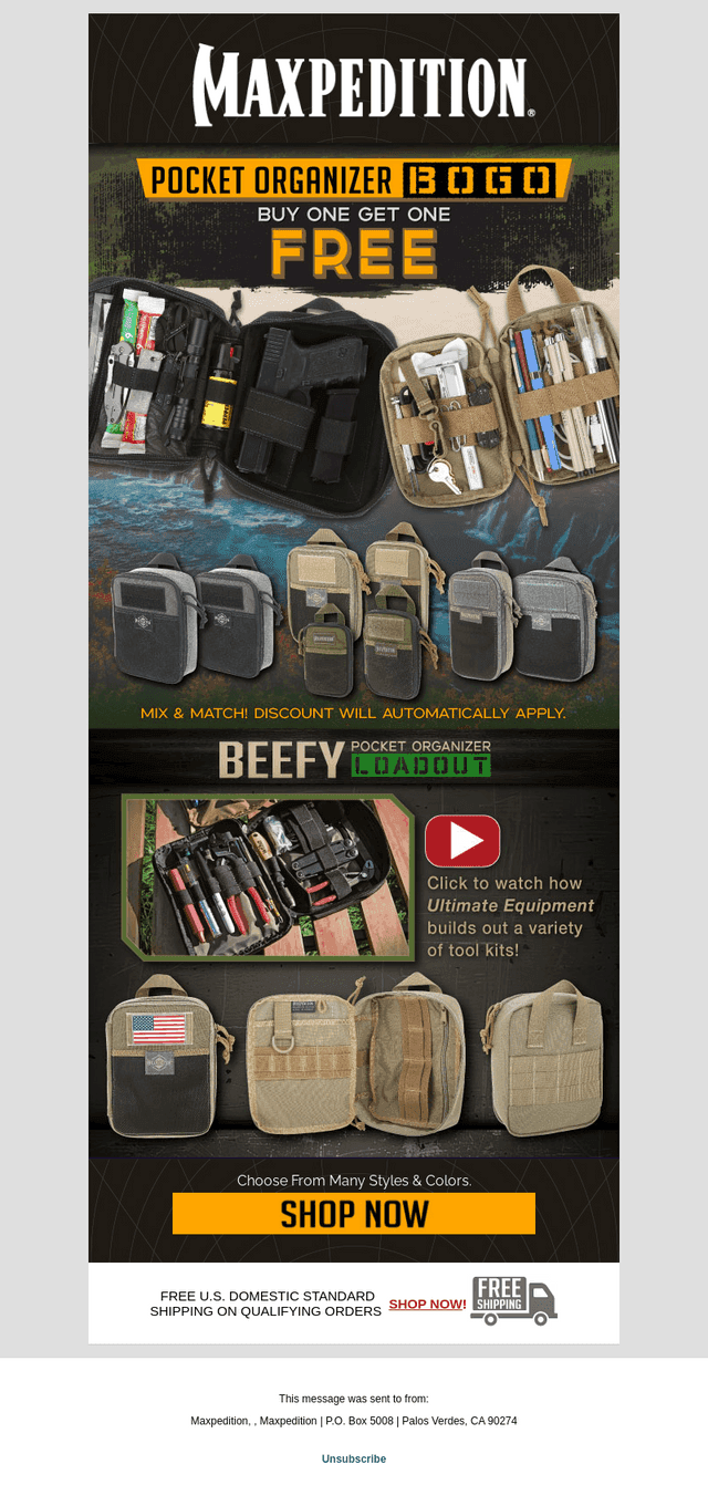 Organizer BOGO & Beefy Loadout Video