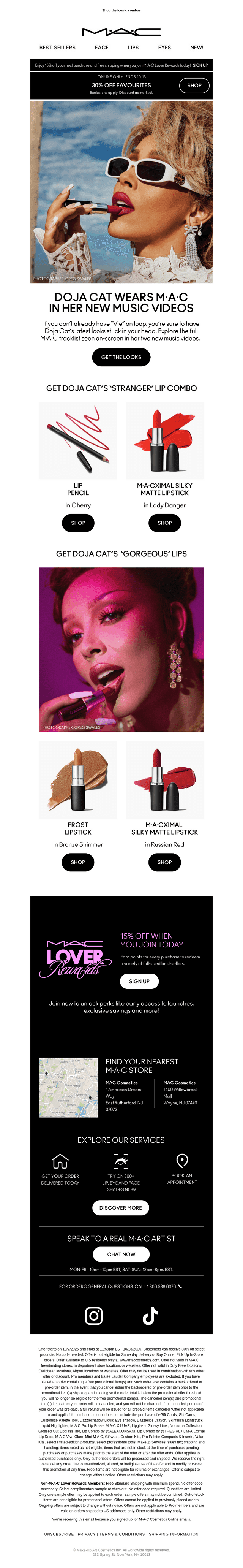 MAC Cosmetics email from Thu, Oct 9, 2025
