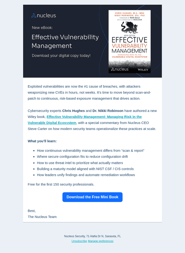 Free Wiley Mini Book: Effective Vulnerability Management
