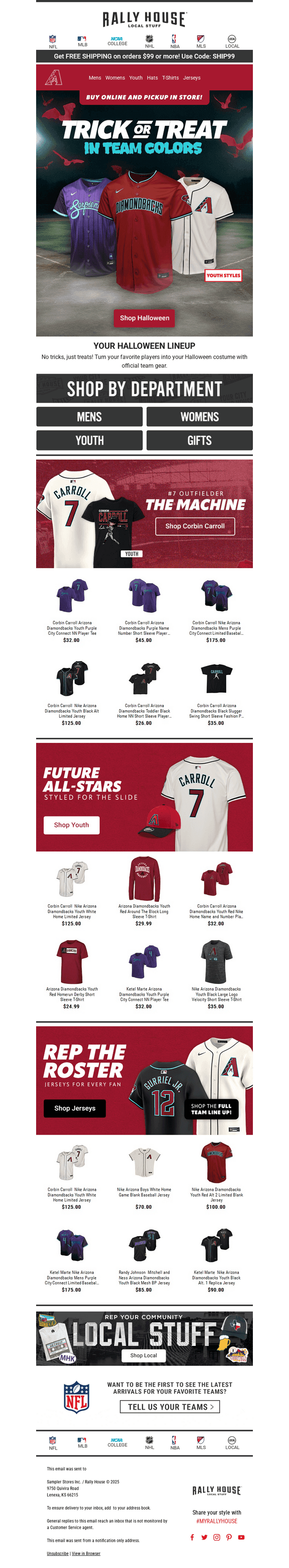 Rally House email from Thu, Oct 9, 2025