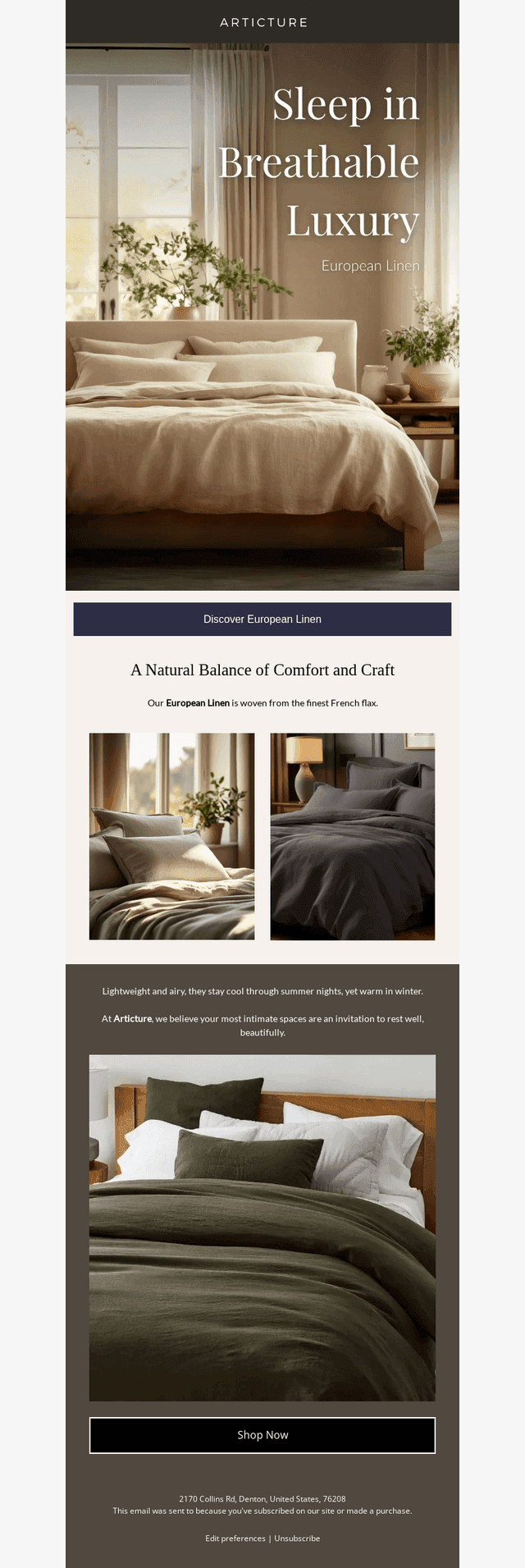 Try Linen Sheets. They're incredible.