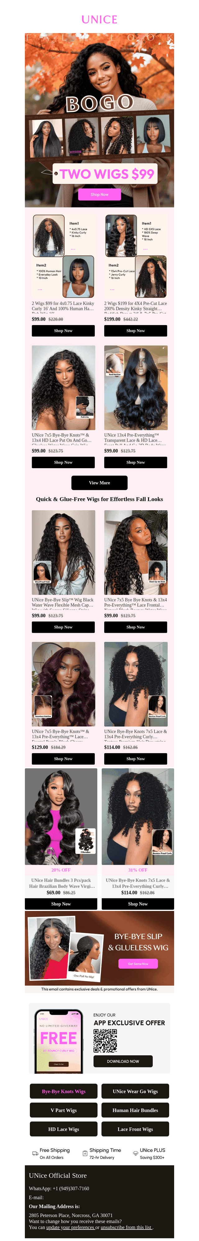 Hurry! $99 for 2 Wigs
