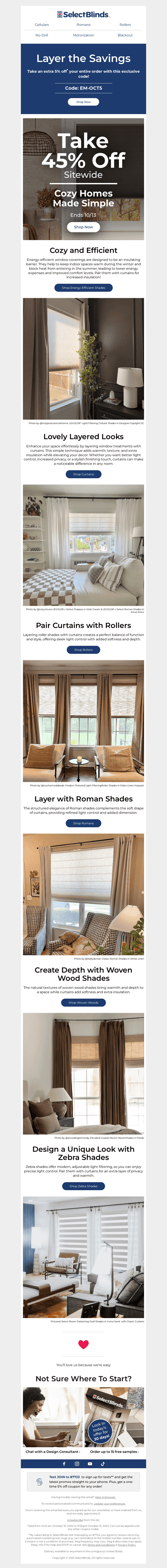 Energy-Efficient Comfort – Take 45% Off Sitewide Today