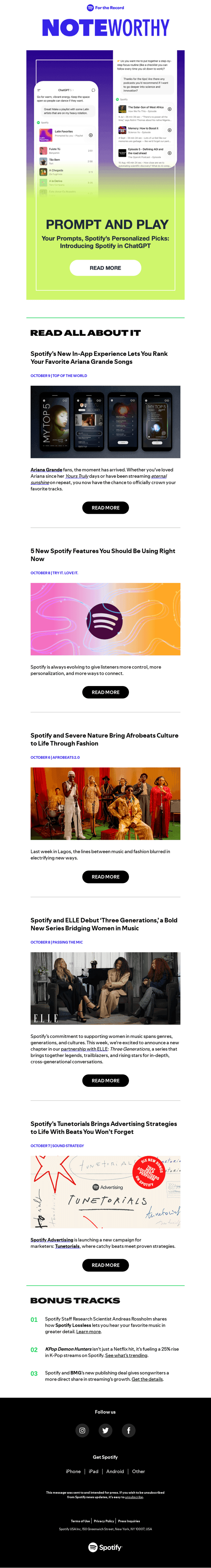 Your Prompts, Spotify’s Personalized Picks: Introducing Spotify in ChatGPT