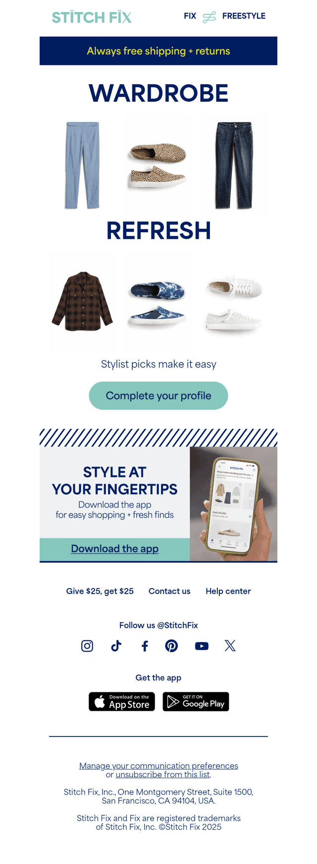 Leave the shopping to us