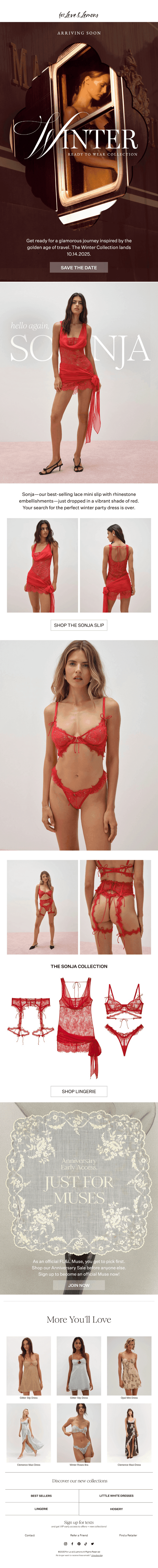 For Love & Lemons email from Sat, Oct 11, 2025