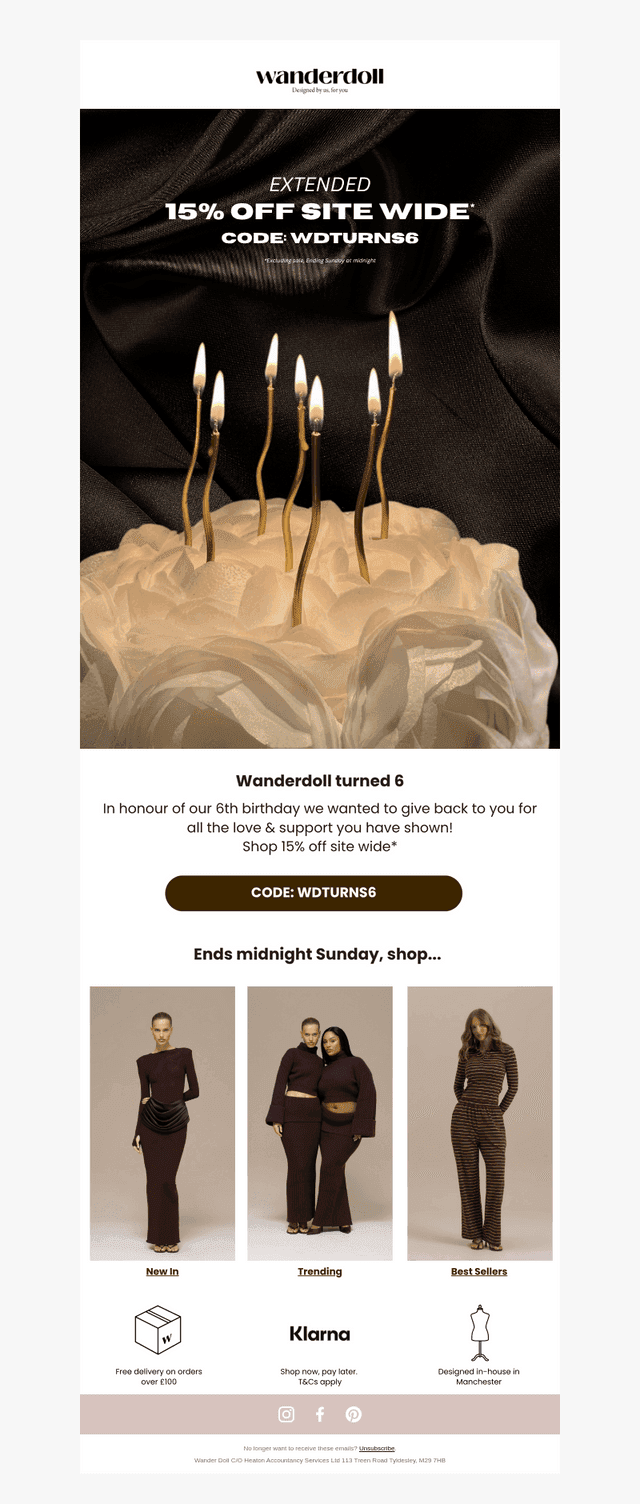 The celebration isn’t over… offer extended