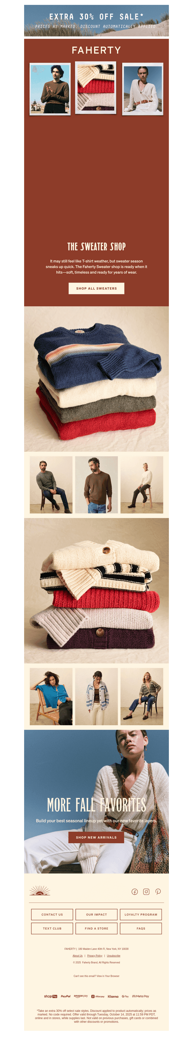 The Sweater Shop is Open