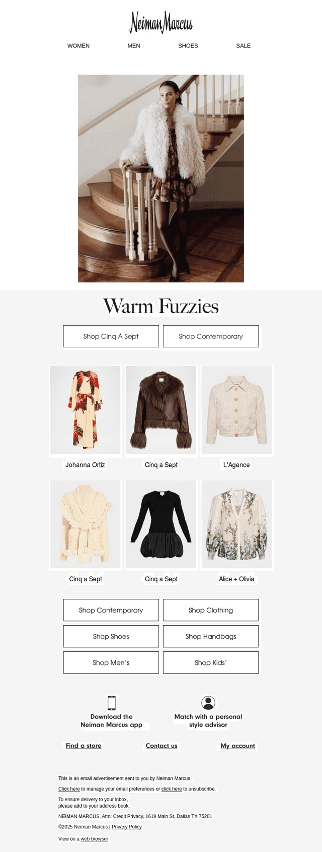 Cinq à Sept’s new bundled-up look