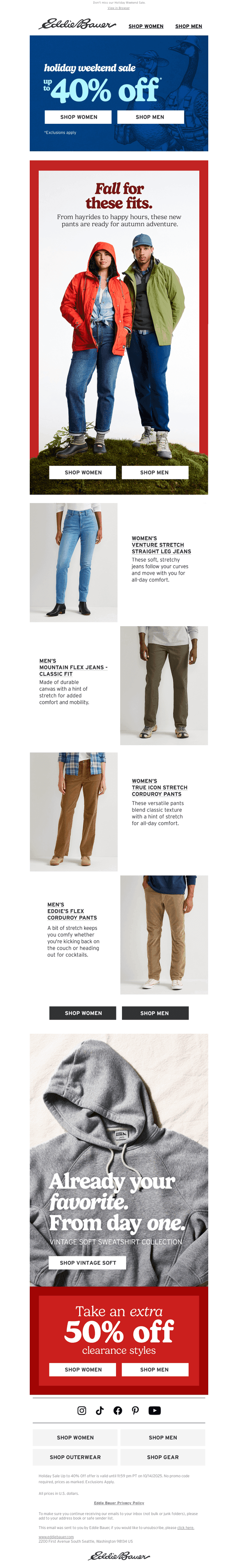Fall Pants - Up To 40% Off