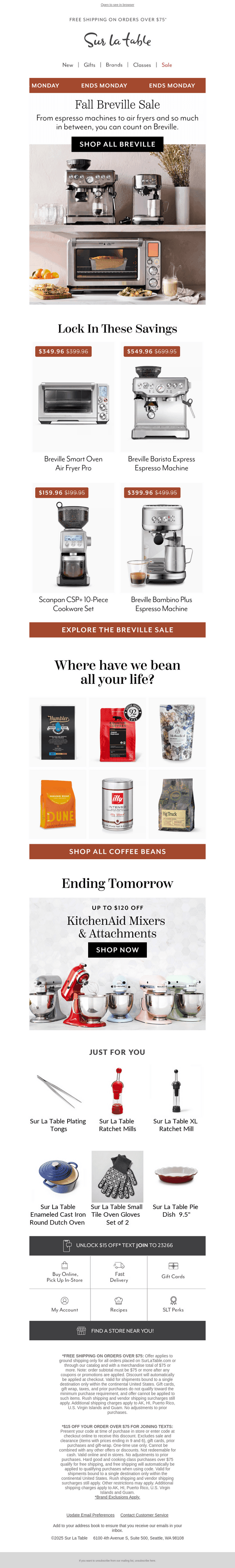 Ends Monday: Fall Breville Sale