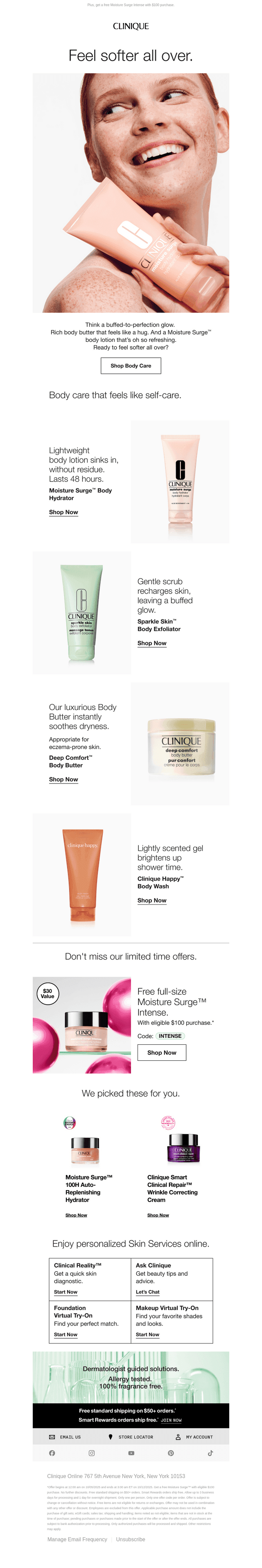 Fall body care must-haves.