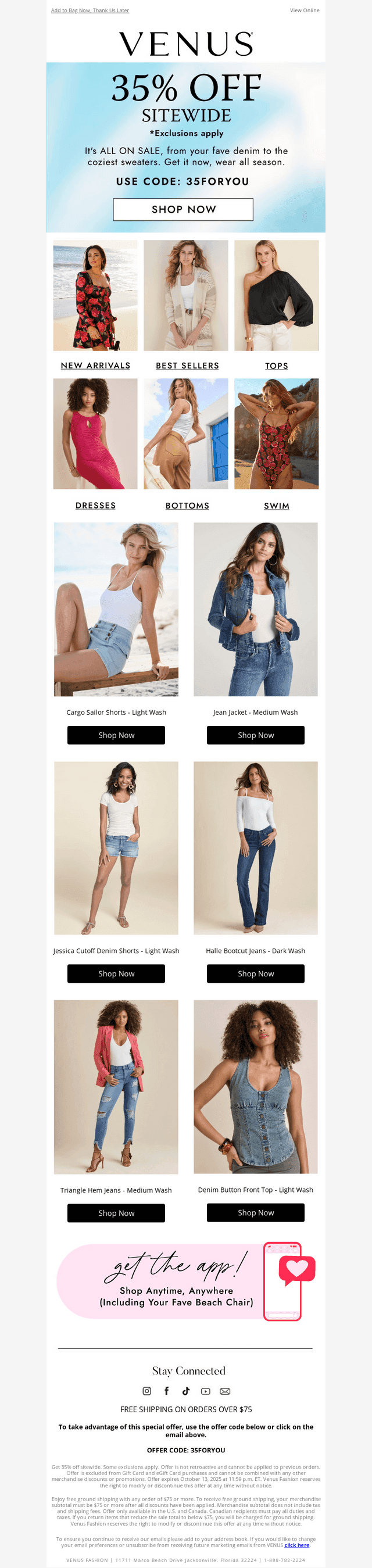 35% Off Sitewide, Shop ASAP