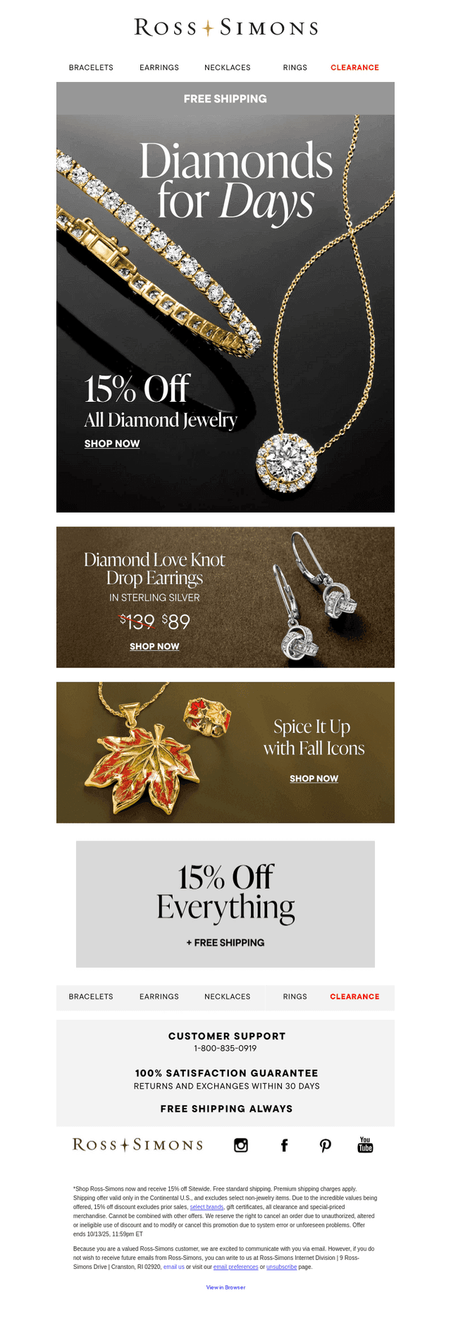 Psst…all diamonds are 15% off right now 💎