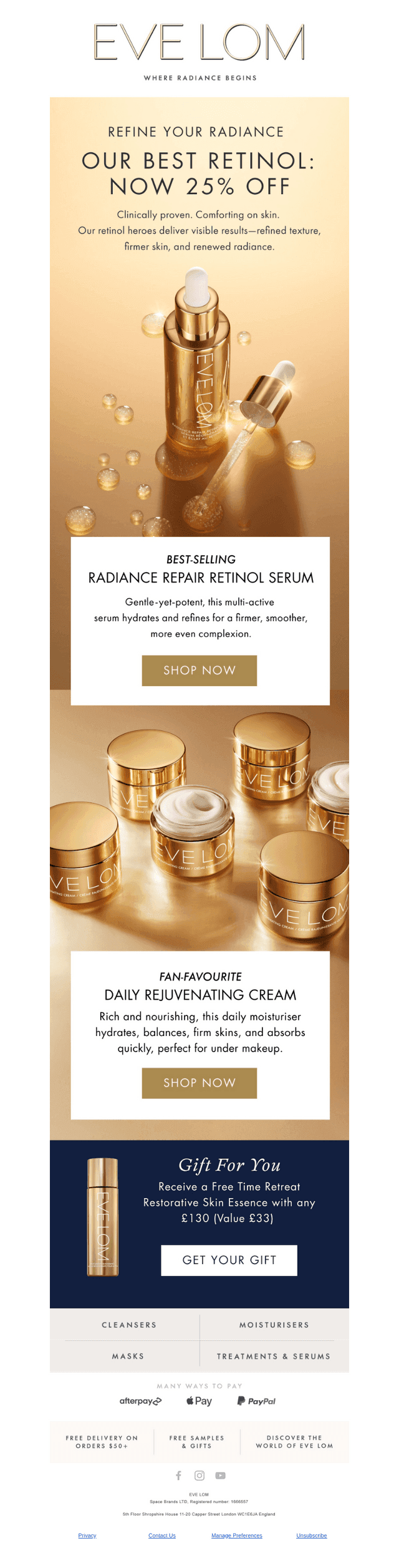 25% Off our Best Retinol Formulas😀