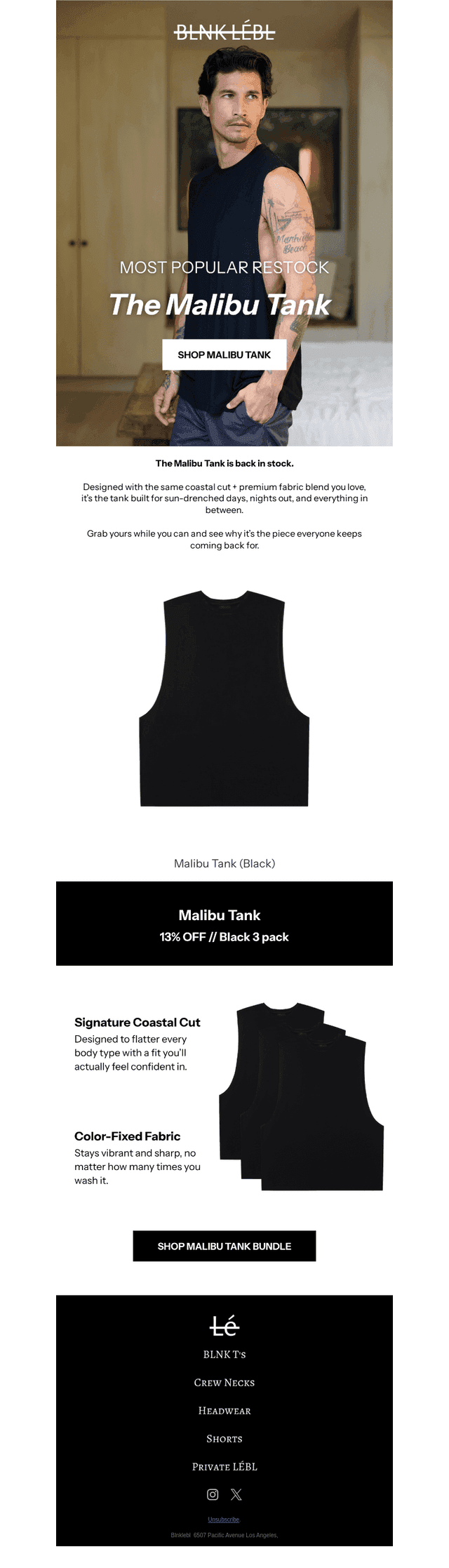 Malibu Tank is Restocked 🌊