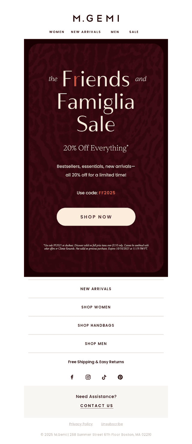 Ready, Set, SALE! Take 20% Off Everything