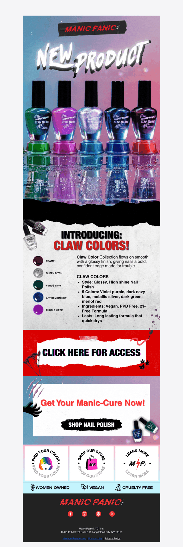 New! Claw Colors Nail Polish Drop!