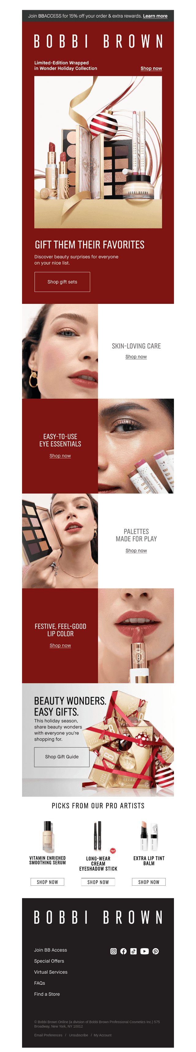 Bobbi Brown Cosmetics email from Mon, Oct 13, 2025