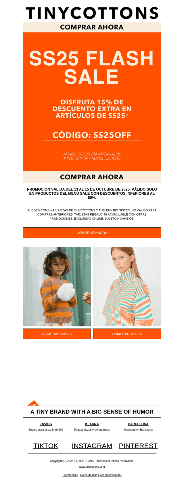 SS25 FLASH SALE | SOLO 3 DÍAS