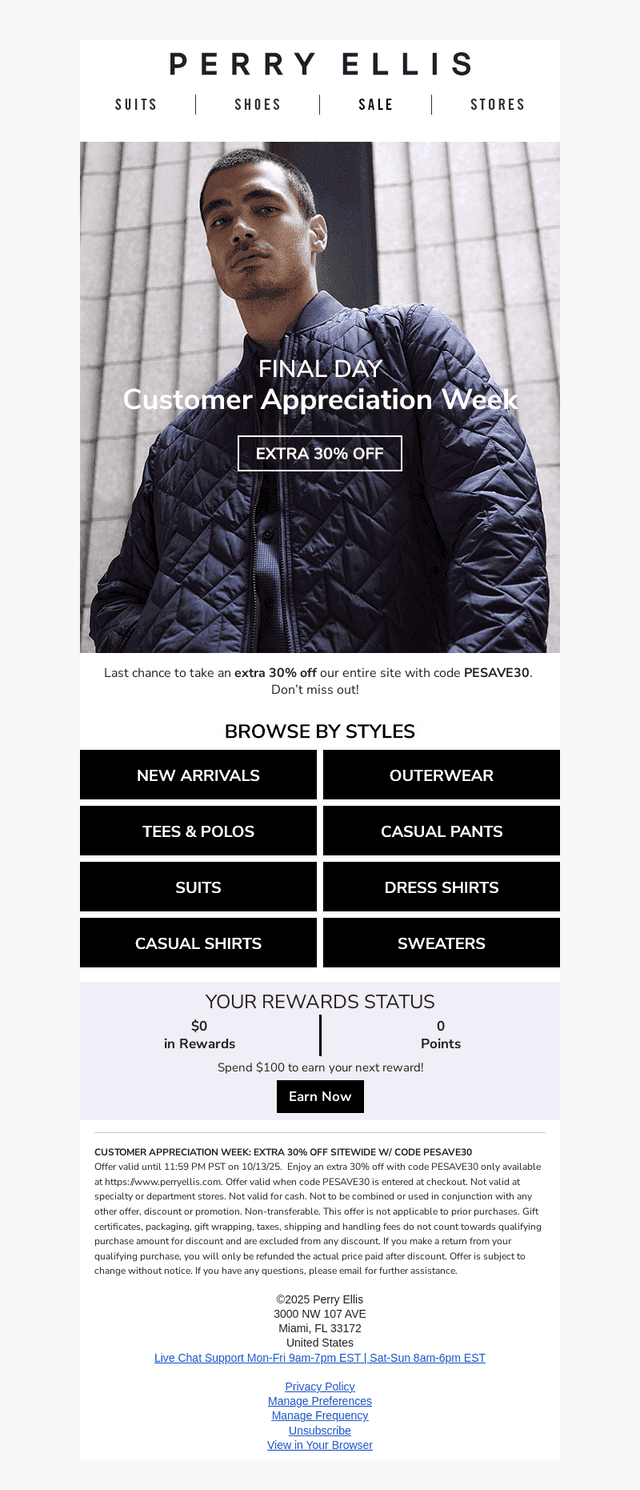 Last Day for An Extra 30% Sitewide