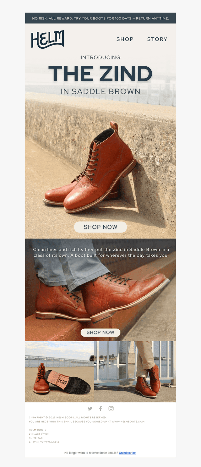 New Drop: Zind Saddle Brown
