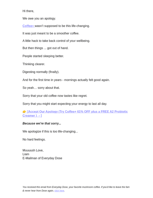Everyday Dose email from Tue, Oct 14, 2025