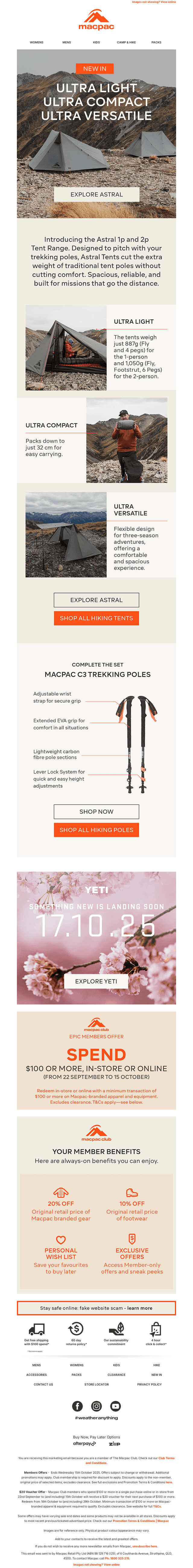 NEW IN - the Astral Tent