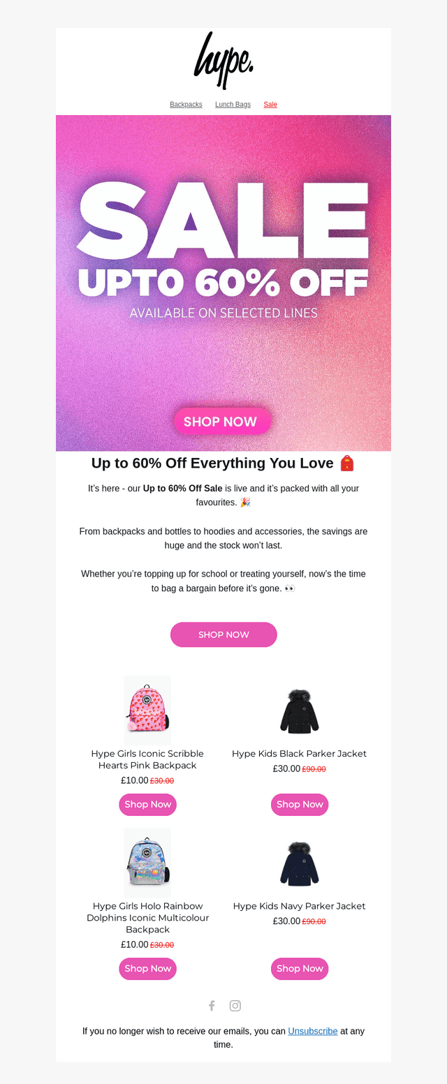 Up to 60% Off? Let’s Go! ⚡