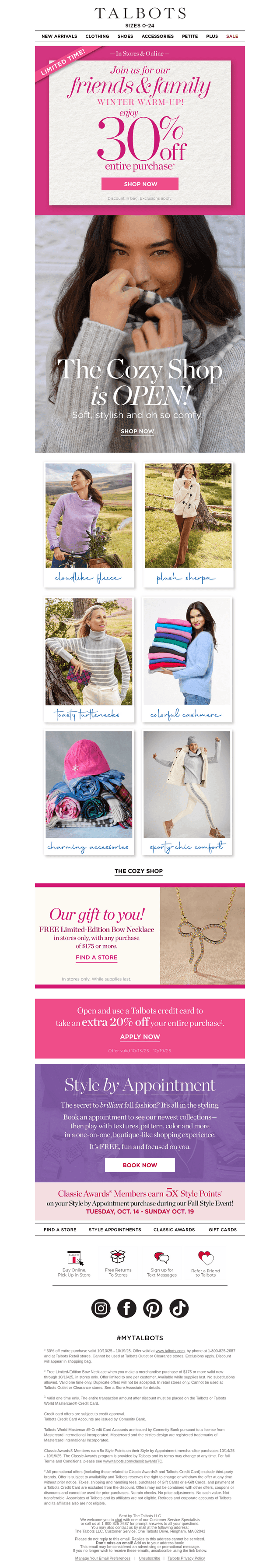 All NEW. All 30% off. All BEAUTIFUL.*