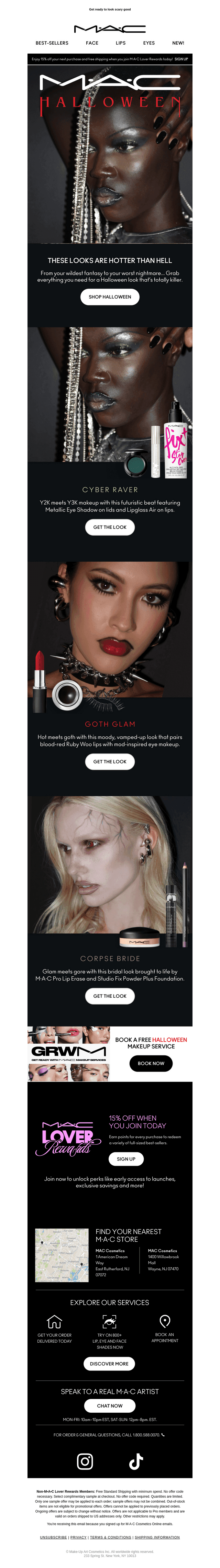 MAC Cosmetics email from Tue, Oct 14, 2025