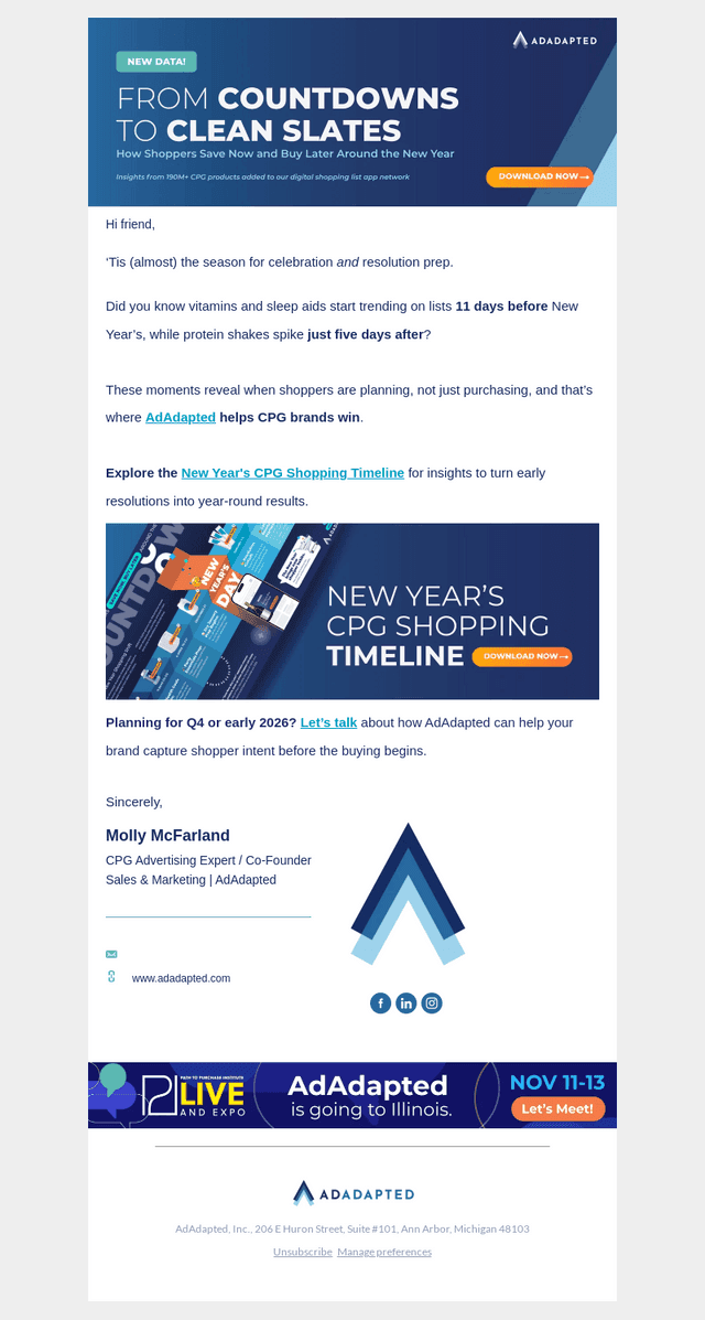 AdAdapted email from Tue, Oct 14, 2025