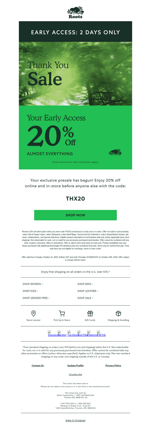 Your 20% OFF Early Access Starts Now!