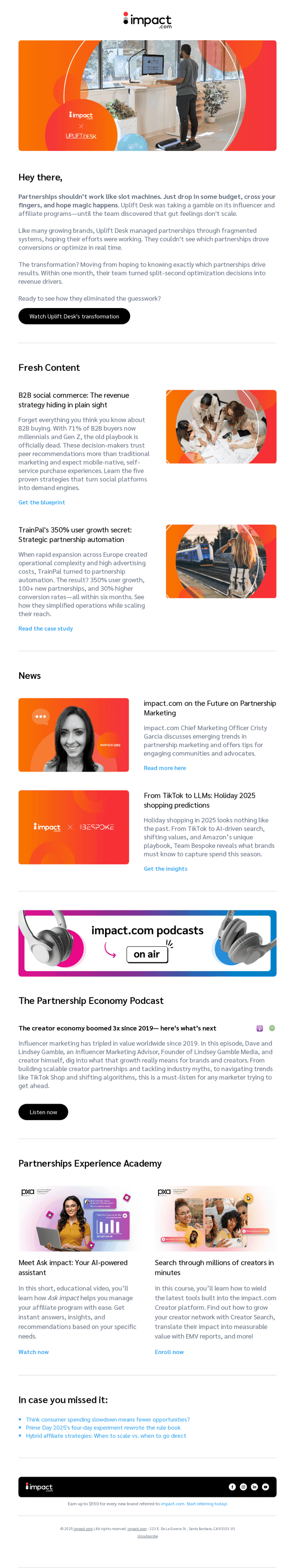 impact.com email from Tue, Oct 14, 2025