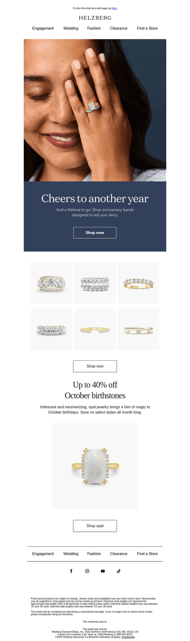 Helzberg Diamonds email from Tue, Oct 14, 2025